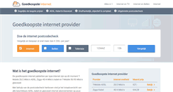 Desktop Screenshot of goedkoopsteinternetprovider.nl