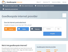 Tablet Screenshot of goedkoopsteinternetprovider.nl